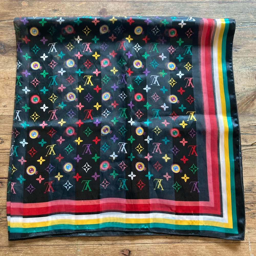 Monogram Scarf- Multicolor oversized